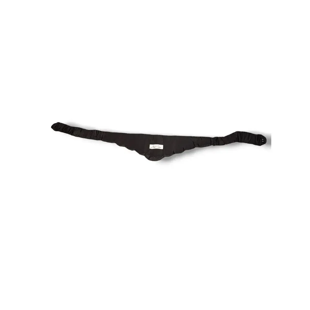 Vintage Black Beaded Bow Waist Belt Art Deco Glam Stretch Belt Handmade Coquette